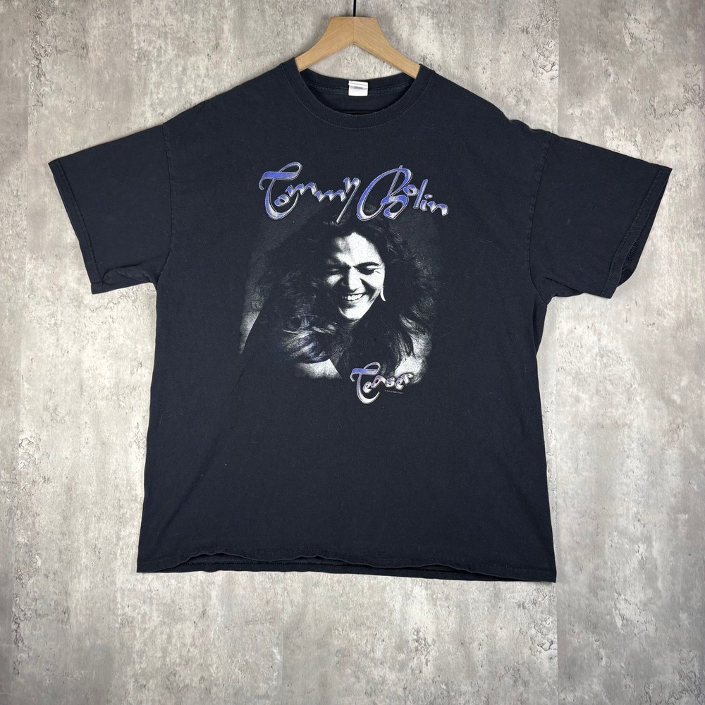 Tommy Bolin Teaser Graphic T-Shirt Mens XL Black Gildan Ultra Cotton Rock Tee